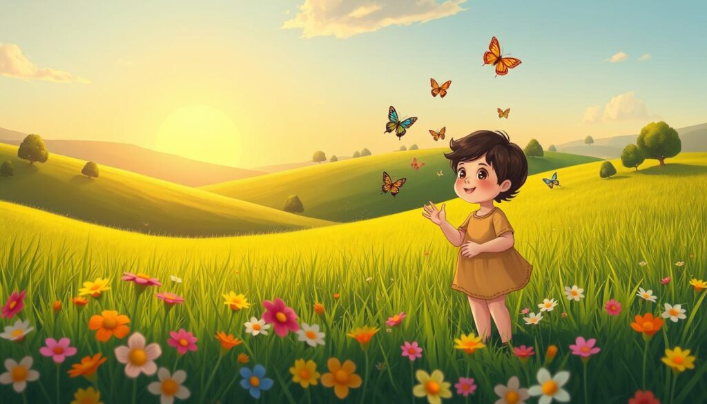 A warm, golden meadow at sunset symbolising hope, grounding and gentle healing.